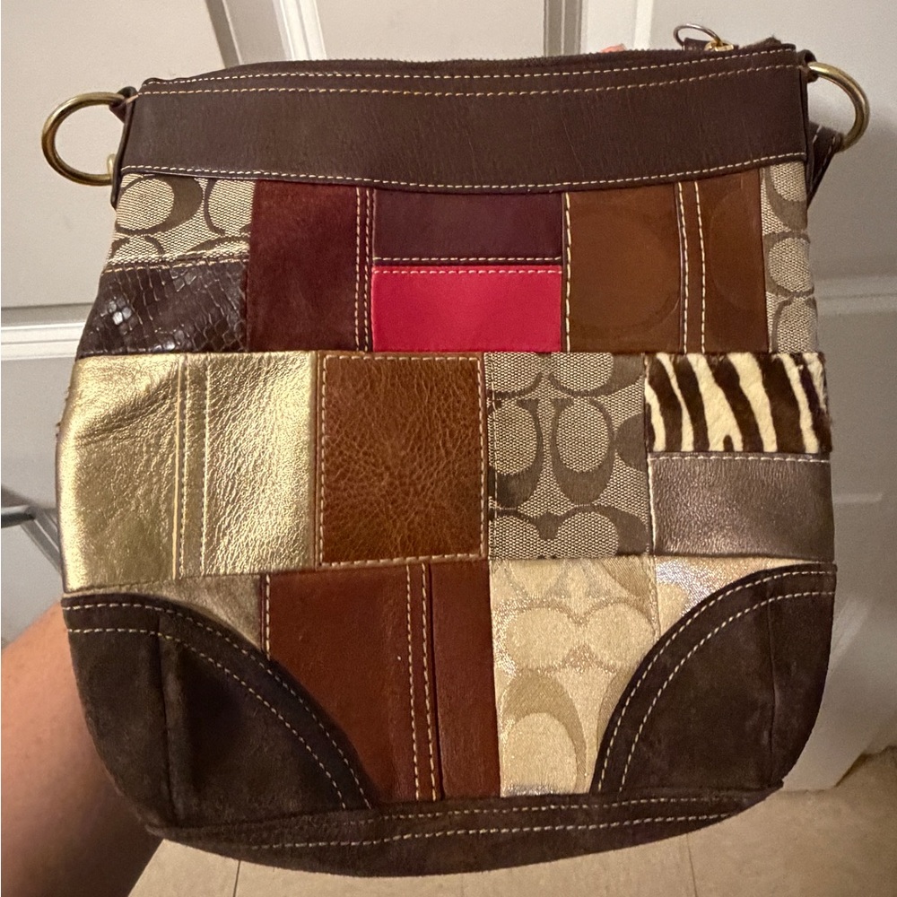 Patchwork Vintage Coach Bag - Picture 5 of 8